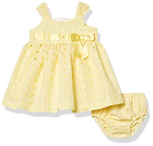 girls Sleeveless Sundress Casual Dress, Yellow, 24 Months US