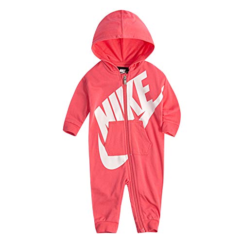 Baby Hooded Coverall, Pink Nebula, 9 Months