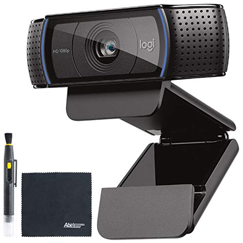 C920 HD PRO Webcam Full HD 1080p Video Calling with Stereo Audio (960-000764) Tripod Ready + Starter Bundle