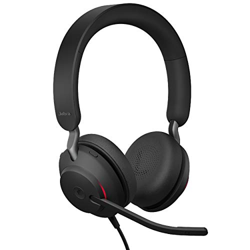Evolve2 40 UC Wired Headphones, USB-C, Stereo, Black - Telework Headset for Calls and Music, Enhanced All-Day Comfort, Passive Noise Cancelling Headphones, UC-Optimized with USB-C Connection
