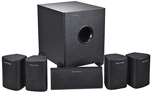 108247 Sound Wall Mount Speakers, Black & Banana Plugs, Gold