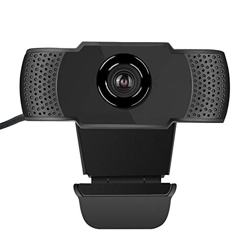 Webcam with Microphone, Plug and Play, 30Hz 1080P Webcam, Portable USB 2.0 Connector 1920 x 1080 Meetings for Video Calls Realtime Recording