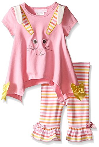Baby Baby Girls' Knit Playwear Set, Pink, 3-6 Months