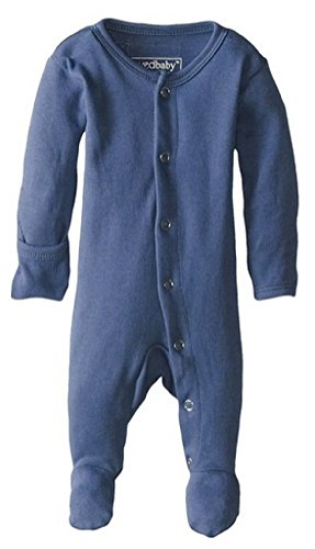Uni  Baby  Snap Footie (Slate, 0-3m)