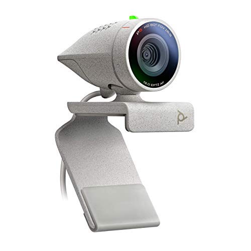 Studio P5 Professional Webcam (Plantronics) - 1080p HD Laptop Camera for Video Conference & Distance Learning - Monitor & Tripod Mount - Privacy Shutter-Works w/Teams (), Zoom()