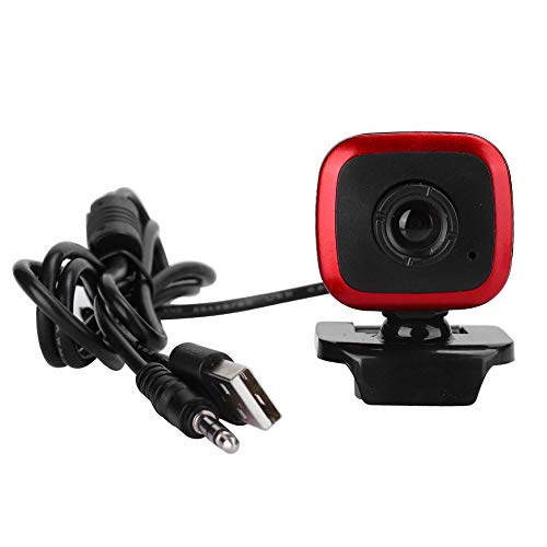 A849 HD Camera Compatible,480P Professional Computer Accessory Optical Lens for Video Call Recording Conferencing/Live Streaming(red)