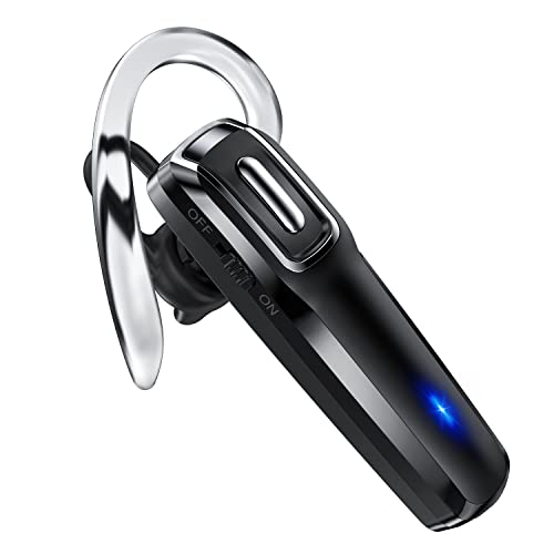 Bluetooth Headset, V5.0 Wireless Handsfree Earpiece with Microphone 14 Hrs Driving Headset 360 Hours Standby Time for iPhone Android Samsung Laptop Trucker Driver