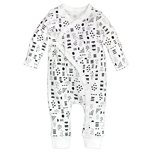 Cotton Kimono Coverall, Pattern Play, 0-3 Months