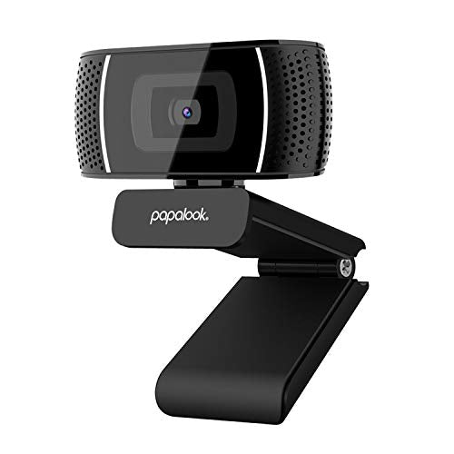 Webcam 720P with Microphone, PA327 HD Webcam USB Computer Camera with Built-in Microphone, Flexible Rotatable Clip, Video Live Streaming for PC Mac Laptop Tablet Desktop