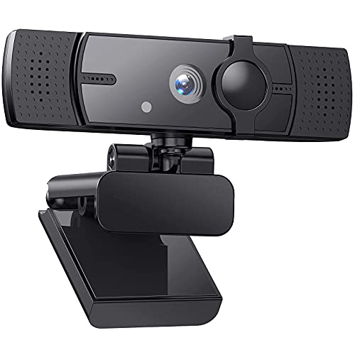 Webcam 2K HD Streaming Camera with Microphone with Privacy Shutter and Tripod for PC Video ConferencingCallingGamingLaptopDesktop Mac