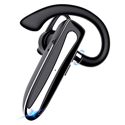 Bluetooth Headset,Wireless Bluetooth Earpiece V5.1 Hands-Free Earphones CVC 8.0 Noise Canceling with Dual-Mic for Driving/Business/Office, Compatible with iPhone and Android