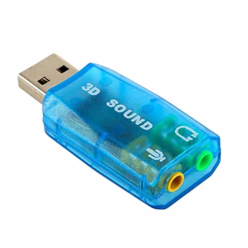 1 pcs 3D Audio Card USB 1.1 for Mic/Speaker Adapter Surround Sound 7.1 CH for Laptop Notebook