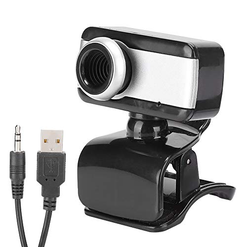 Computer Camera Compatible,480P Black Drive-Free Webcam PC Accessory Built-in Microphone for Video Call Recording Conferencing/Live Streaming