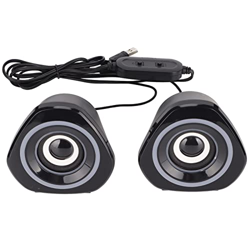 Desktop LED Speaker, Laptop Speakers Compact Clear for PalyStation4 for Laptop for Computer(#2)