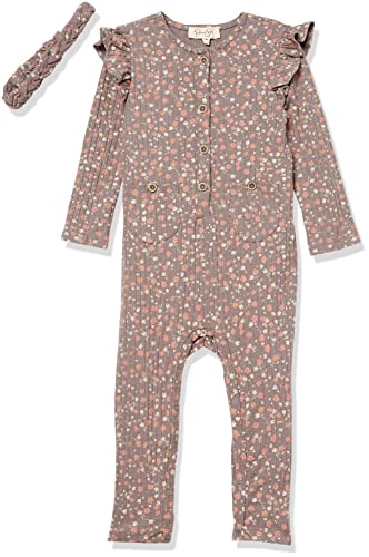 baby girls  Footie Onesie Shirt, Storm Front Ditsy, 0-3 Months US