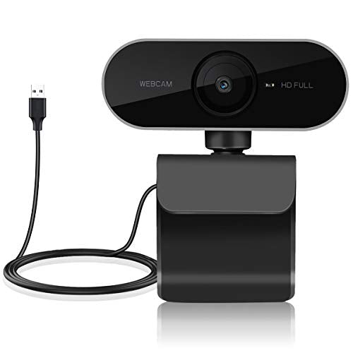 1080P Webcam with Microphone - HD Webcam for Computer, Laptop, PC, Desktop - USB Web Camera for Video Calling Recording Conferencing, Live Streaming, Webinar- Compatible with Windows Android iOS Linux