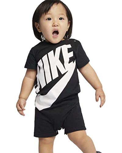 Kids Baby Boy's Futura Romper (Infant) Black 6 Months