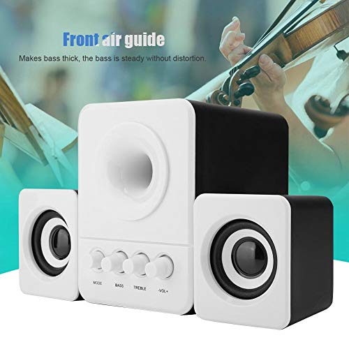 Bluetooth Speaker, D-203 Computer Speaker Mini USB2.1 Base Speaker Bluetooth4.2 Version Speaker,Computer Subwoofer Speaker Mini Desktop Speaker with 3D Effect Music