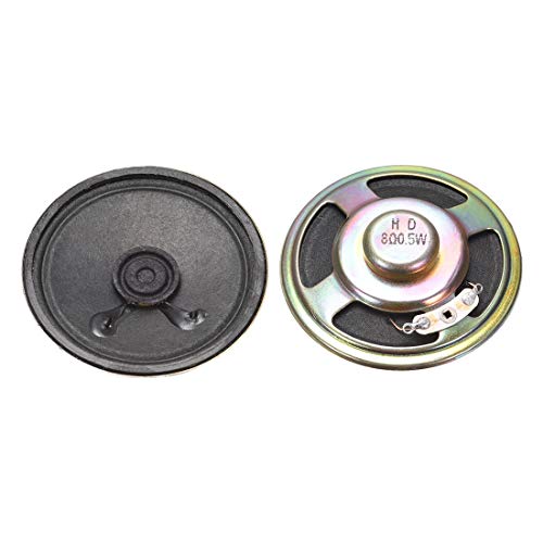 0.5W 8 Ohm DIY Magnetic Speaker 57mm Round Shape Replacement Loudspeaker for 2pcs