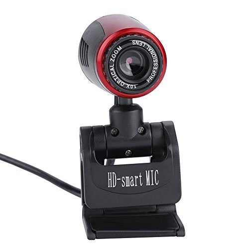USB Webcam with Microphone,HD PC Camera Web Camera 360-Degree Swivel Clip on Web Cam, Auto Color Correction & Auto Focus for Online Chatting Video Recording Broadcasting
