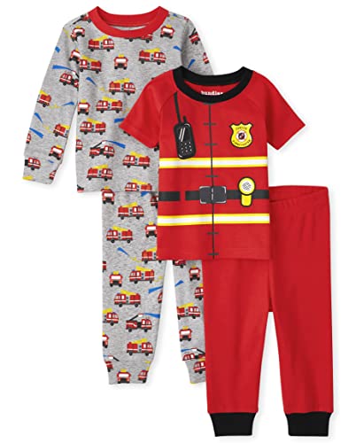 The Children s  Unisex Baby And Toddler Snug Fit Cotton Mixed 2 Piece Pajama Sets
