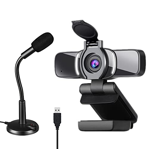 1080P Webcam Kit, USB Webcam Computer Web Camera with 360 Degree Adjustment Mic,Plug and Play Computer Camera for PC/Mac/Laptop, for Video Calling Streaming, Conference, Gaming, Online Class