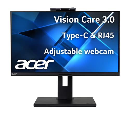 B248Y bemiqprcuzx 23.8" FHD IPS Professional Docking Monitor | Adaptive-Sync | FHD Webcam | Delta E<2 | TUV/Eyesafe | Display Port 1.4, Display Port Out, HDMI 2.0, USB Type-C, Ethernet & USB Port