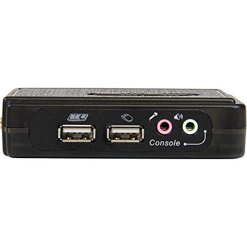 .com 2 Port USB VGA KVM Switch - Single VGA - Hot-Key & Audio Support - 2048x1536 @60Hz KVM Switch - KVM Video Switch (SV211KUSB)