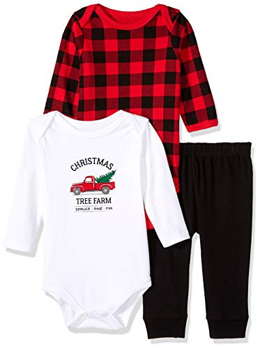 Unisex  Cotton Bodysuit and Pant Set  Tree, 0-3 Months