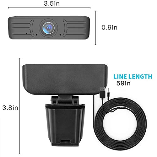 Web Camera Webcam 1080P with Built-in Dual Microphone, Full Hd 1080P Computer Camera Webcam for Home Office, Game Streaming, Webcam for Computer, Desktop and Laptop with Windows, Mac, Android