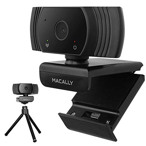 1080P Webcam with Microphone - Stay Connected Virtually - 120 Wide Angle HD 30FPS USB Computer Camera for Desktop - Web Cam for Streaming, Meetings, Skype, Zoom, PC, Laptop, Mac, Face Time