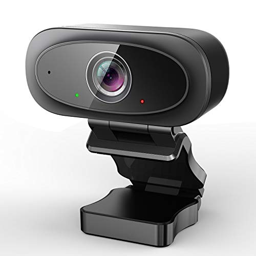 Webcam, Full HD 1080p/30fps Web Camera with Microphones & Privacy Cover, 95 Degrees Wide Angle Lens & Auto Low Light Correction for Widescreen Video Calling/Conferencing/Gaming