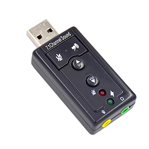 PULABO Nice Design1PCS New 7.1 Channel External USB Audio Sound Card Adapter Virtual 7.1 USB Mic Speaker Audio Card Creative and Useful