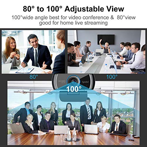 Webcam with Tripod: HD Camera for Computer, USB Web Cameras 1080P with Microphone for Zoom Video OBS Skype YouTube, Streaming Cam for PC, Laptop, Desktop, Xbox, Windows, Mac