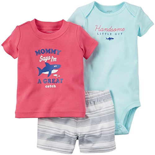 Carter s Baby Boys  3-Piece Bodysuit   Diaper Cover Set, Multi, 3 Months