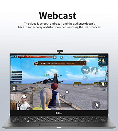 HD 1080p Webcam,Built-in Noise Reduction Microphone Stream Webcam,USB HD Webcam for PC Desktop Laptop Mac Xbox,Be Used for Video Calling, Studying, Conference, Recording, Gaming with Rotatable Clip.