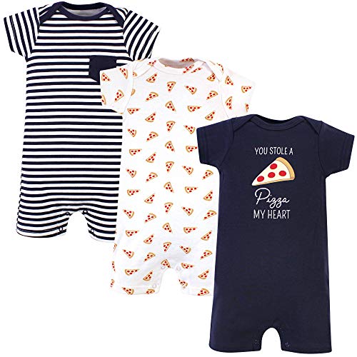 Unisex  Cotton Rompers Pizza, 0-3 Months