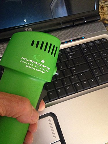 Best Canned Alternative - The O2 Hurricane 220+ MPH Industrial GREEN is an Inexpensive, Environment Friendly Alternative to Compressed /Computer Dusters. Equal to 1000+ cans