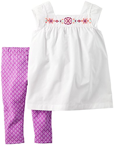 Baby Girls' 2 Pc Playwear Sets 239g149, White, 3 Months
