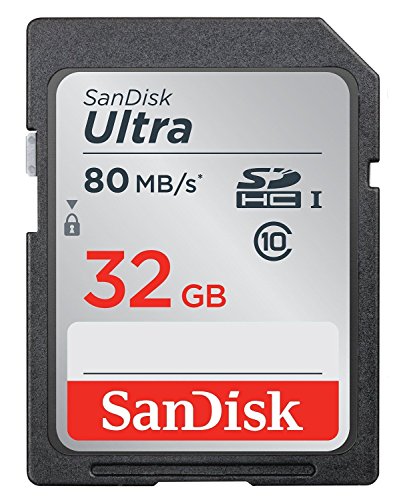 Ultra 32GB Class 10 SDHC UHS-I Memory Card up to 80MB/s (SDSDUNC-032G-GN6IN)