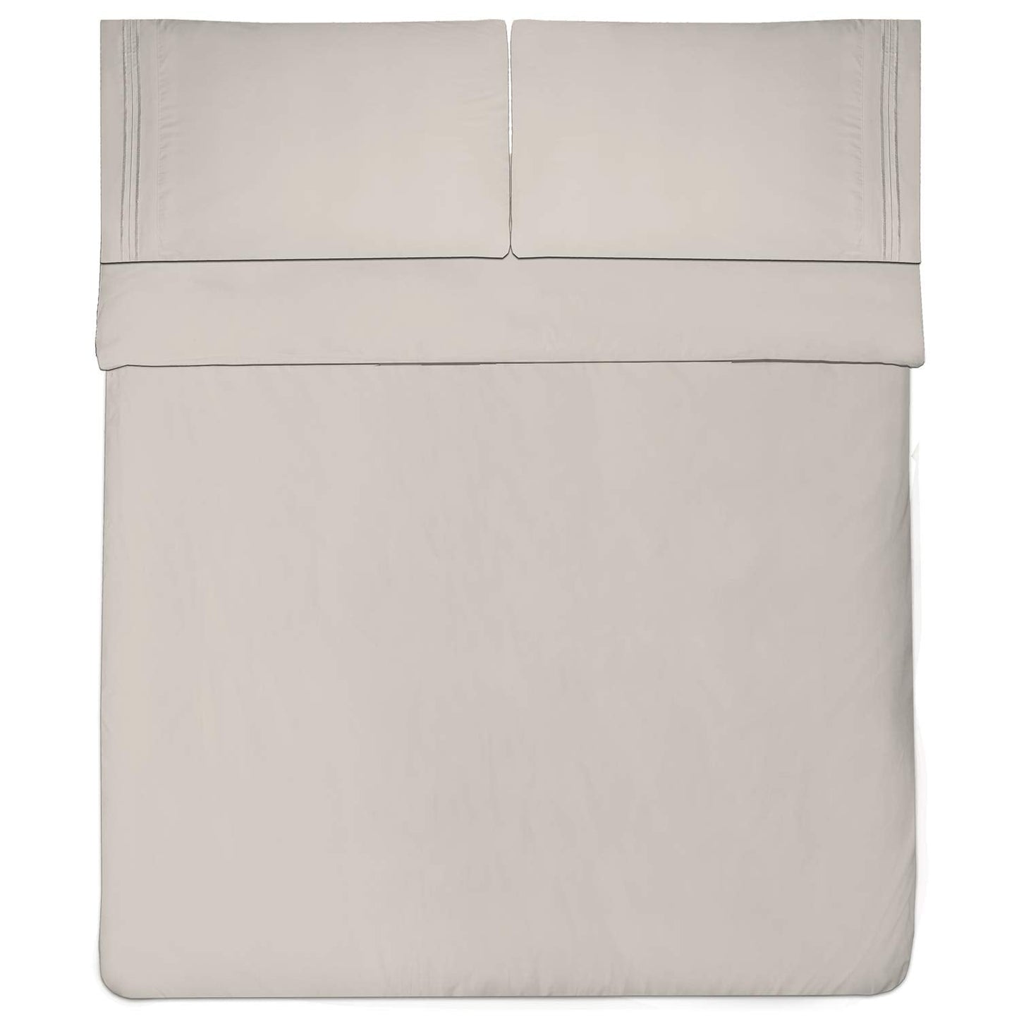 1800 Thread Count Sheet Set Soft Egyptian Quality Brushed Microfiber Sheets Bedding Set with Flat Sheet, Fitted Sheet, 2 Pillow Cases