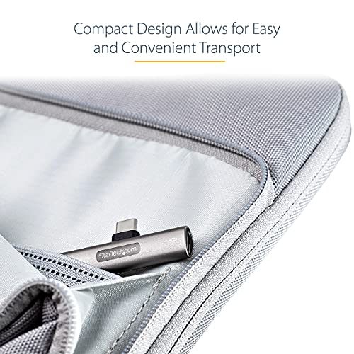 .com USB C Audio & Charge Adapter - USB-C Audio Adapter w/ 3.5mm TRRS Headphone/Headset Jack and 60W USB Type-C Power Delivery Pass-through Charger - For USB-C Phone/Tablet/Laptop (CDP235APDM)