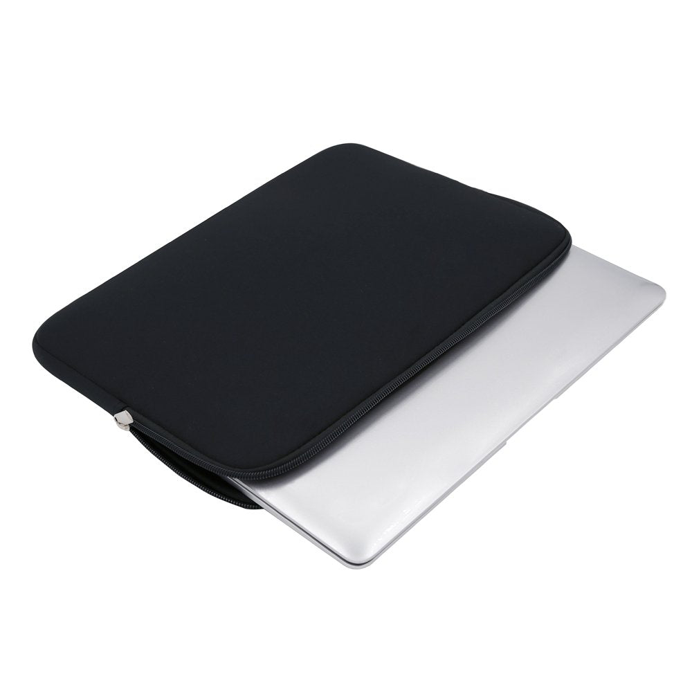 14 Inch Laptop Sleeve Case Protective Soft Padded Zipper Cover Carrying Computer Bag Compatible with 14" Notebook Chromebook Tablet Ultrabook(Black)
