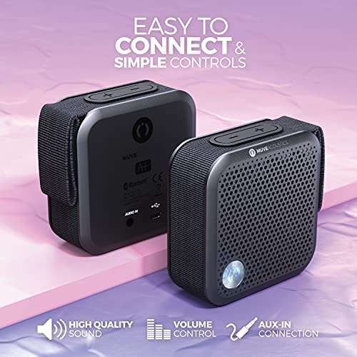 Aplus Portable Bluetooth Speakers - Mini Wireless Blue Tooth Speakers with Good Base for Home Shower, Small but Loud Stereo Bass Bt for Outdoor Travel Beach Party, 7 Hours Playtime