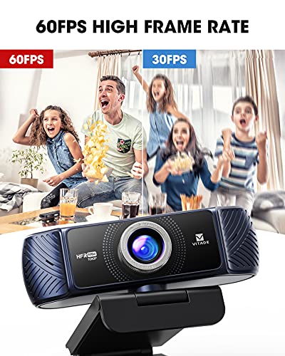 Webcam 1080P 60fps with Microphone for Streaming,  682H Pro HD USB Computer Web Camera Video Cam for Gaming Conferencing Mac Windows Desktop PC Laptop Xbox Skype OBS Twitch YouTube Xsplit