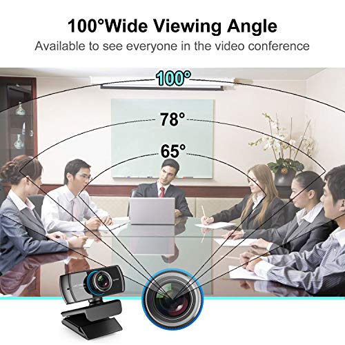 Webcam 1080P HD with Microphone: USB Webcam Plug and Play, for Streaming, Gaming, Run on Skype, YouTube, Zoom, Facetime, Team, OBS and Conferencing