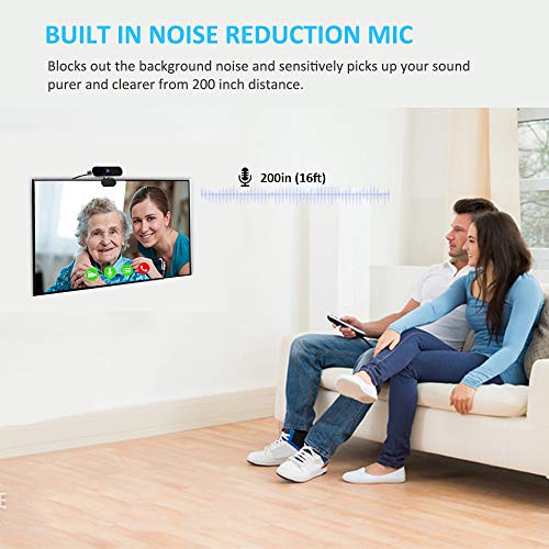 HD Webcam | 1080P Web Camera with Microphone,Plug and Play USB Computer Camera for Desktop Laptop,Video Conferencing Skype/Zoom/YouTube (Black&Silver)