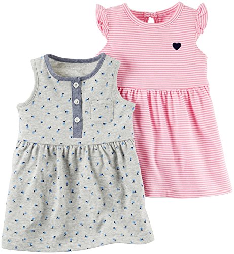 Baby Girls' 2 Pk 121h336, Heather, 3 Months