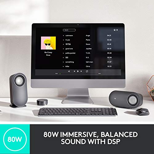 Z407 Bluetooth Computer Speakers with Subwoofer and Wireless Control & C920x HD Pro Webcam, Full HD 1080p/30fps Video Calling, Clear Stereo Audio, HD Light Correction - Black