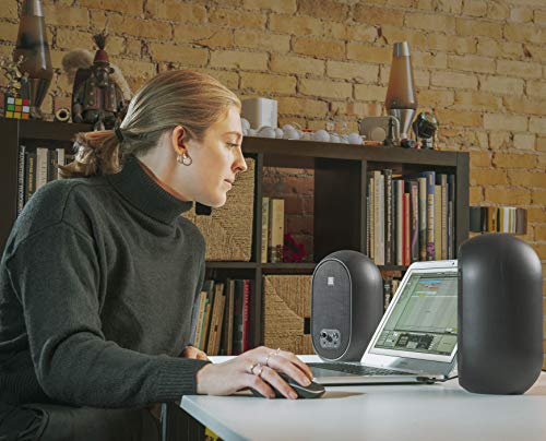 1 Series 104-BT Compact Desktop Reference Monitors with Bluetooth, Black, Sold as Pair